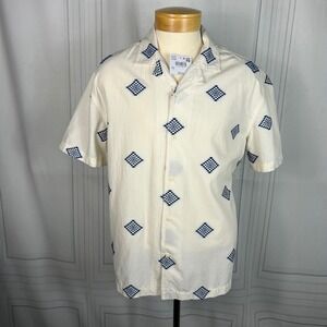 NWT: Men's American Eagle Button Up Poolside Shirt, Size Medium‎